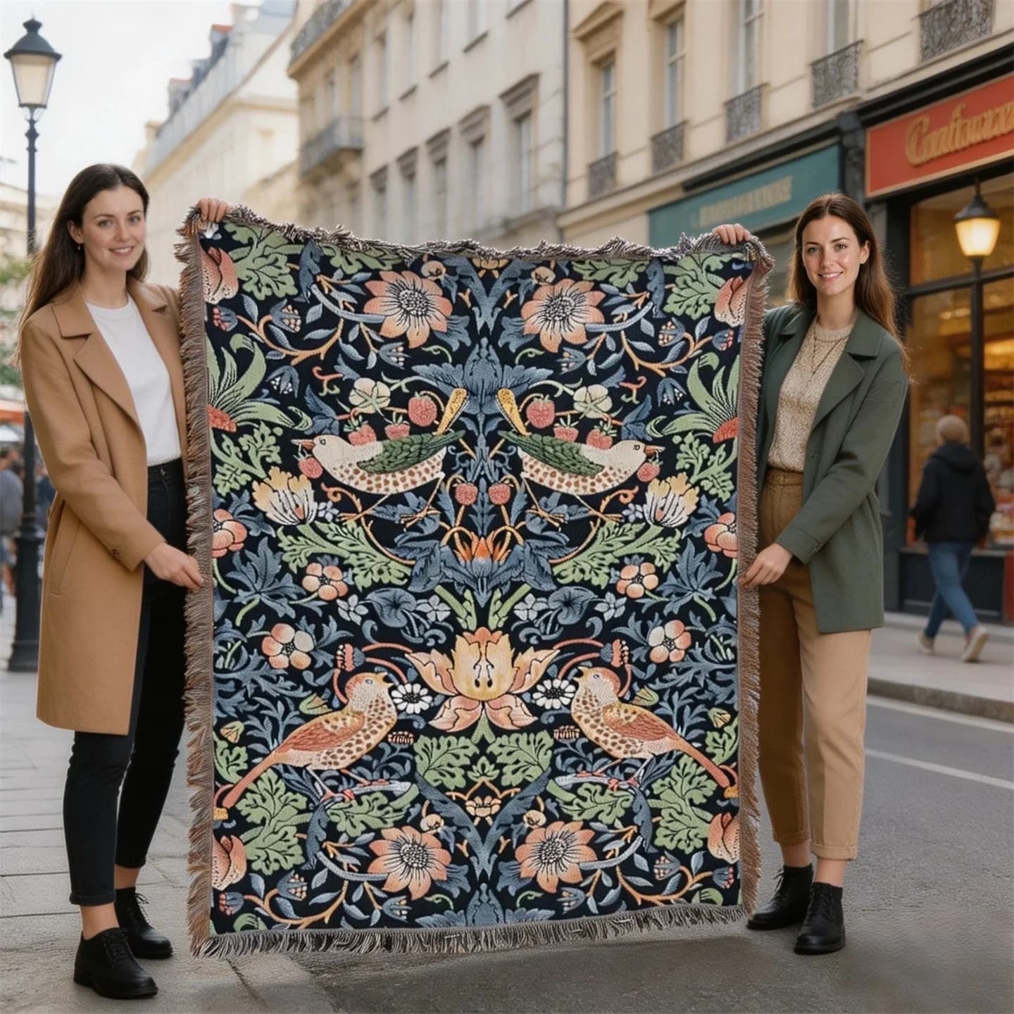 Koc narzuta z poliestru i bawełny na sofę, tapestry 130x160 cm