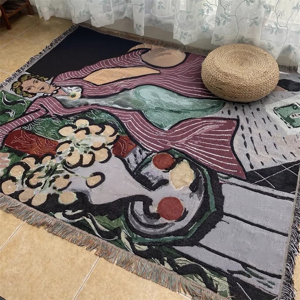 Narzutka tapiseria w stylu Matisse’a do dekoracji ściany i sofy